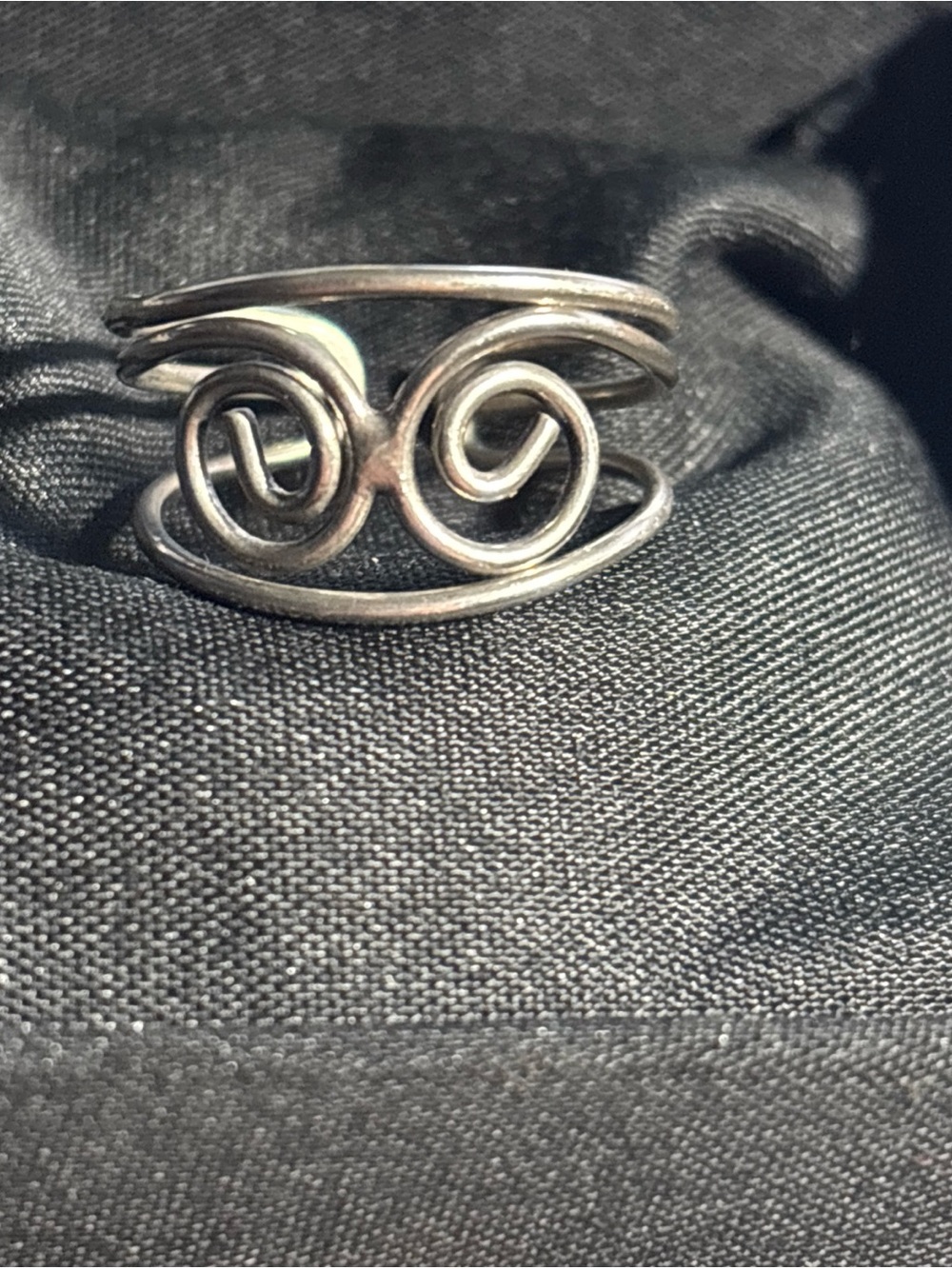 Vintage wire silver ring Sz10